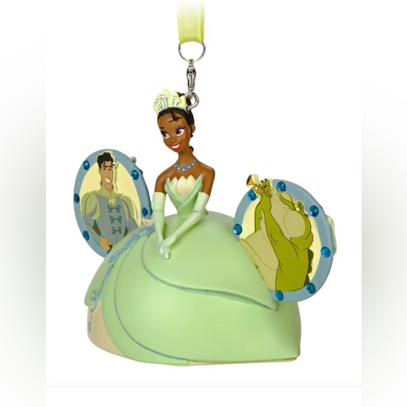 Disney TIANA Princess & The Frog Sketchbook Mickey Ear Hat Christmas Ornament - Picture 2 of 4